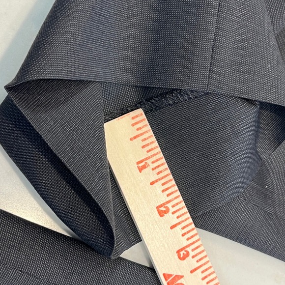 Canali Wool Trousers Mens 36x30 Black 100% Wool Flat Front Made in Italy - Picture 10 of 10